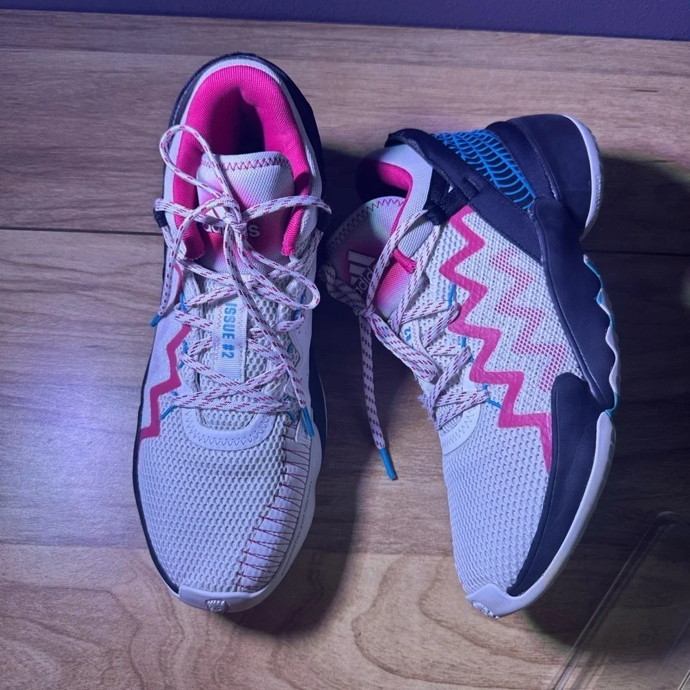 adidas Women's Athletic Shoes - White, Pink, Black, Blue